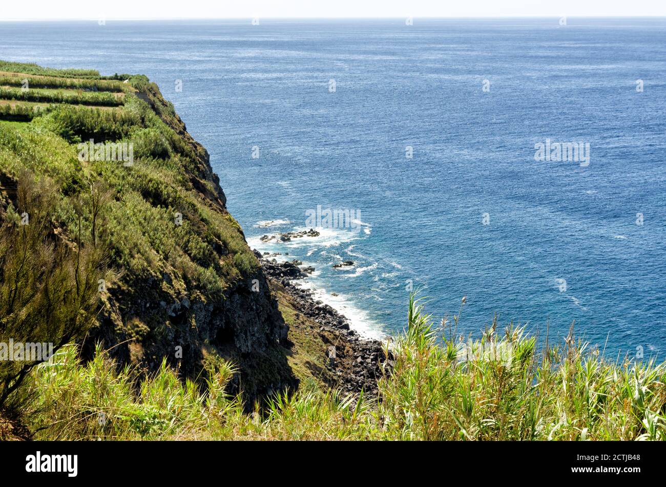 PONTA DA FERRARIA-SAO MIGUEL Banque D'Images