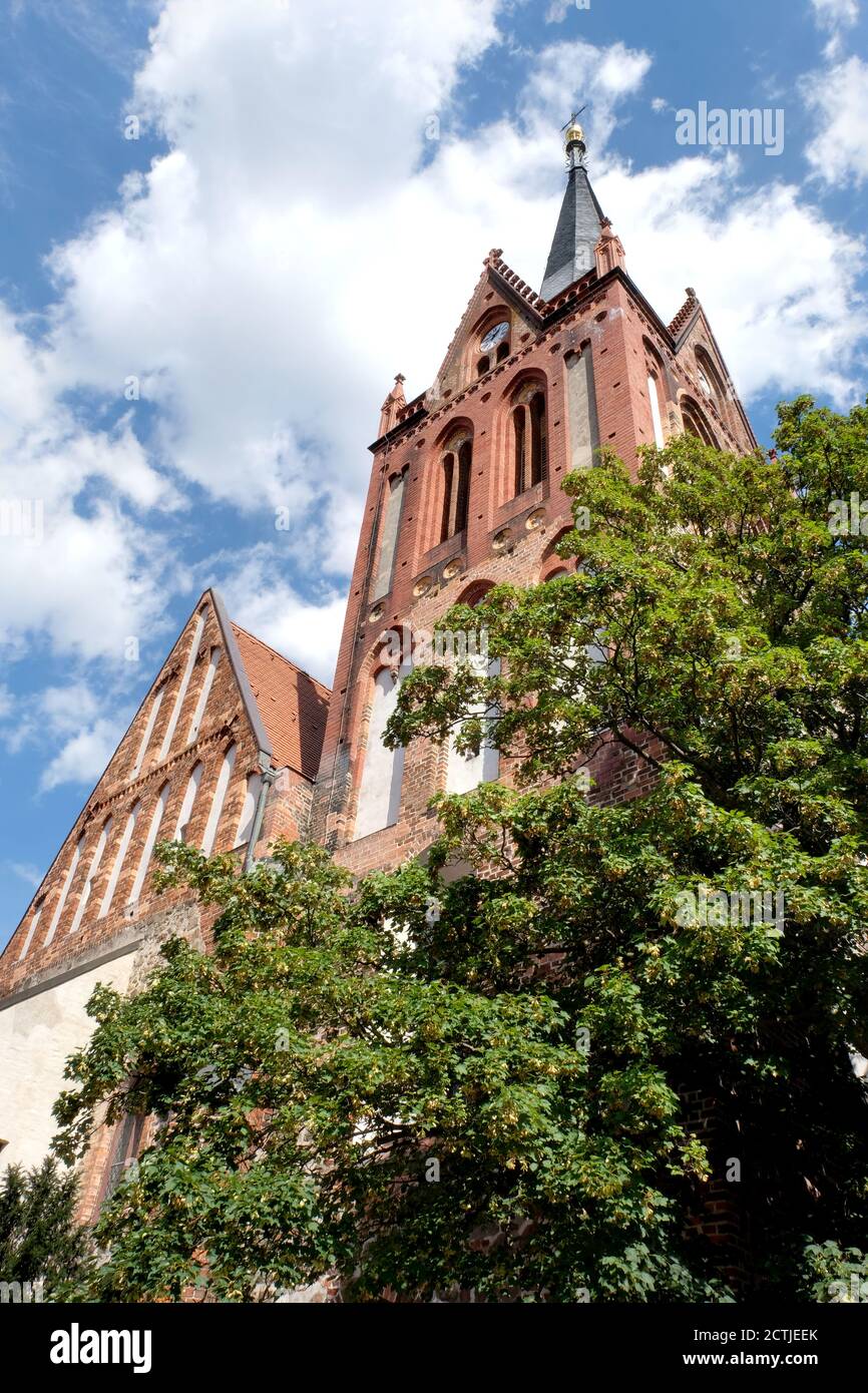 Eglise paroissiale Saint-Nikolai, Bad Freienwalde, Märkisch-Oderland, Brandebourg, Allemagne Banque D'Images