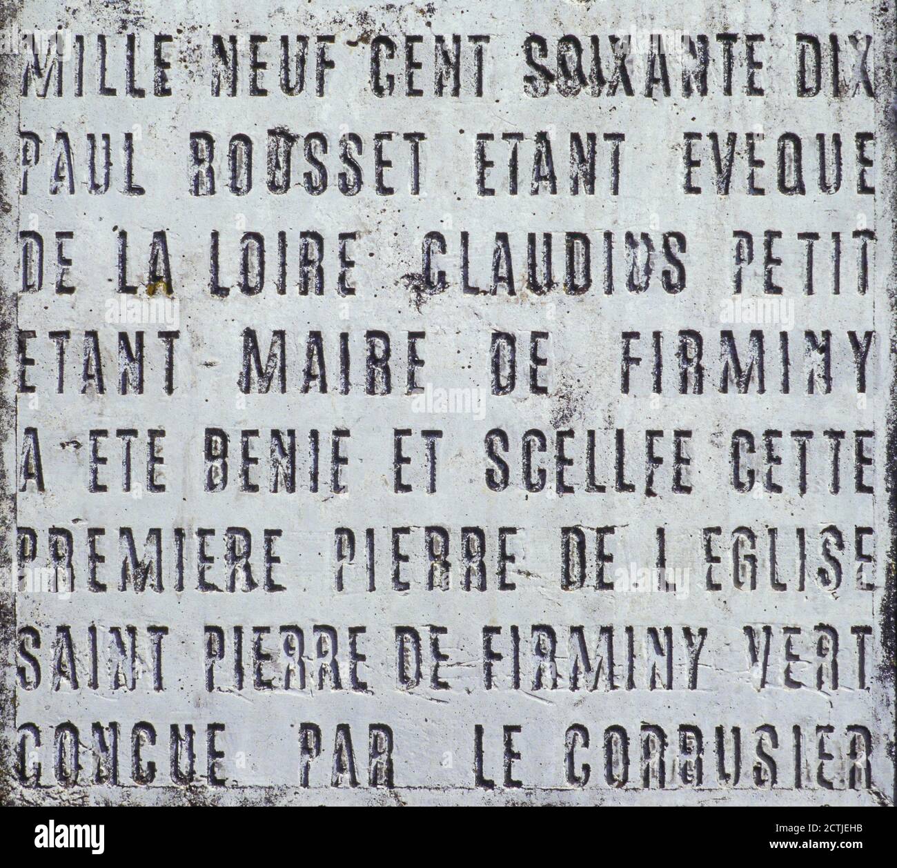 Unité de logement Firminy Vert, bâtiment le Corbusier, Firminy, Loire, France Banque D'Images