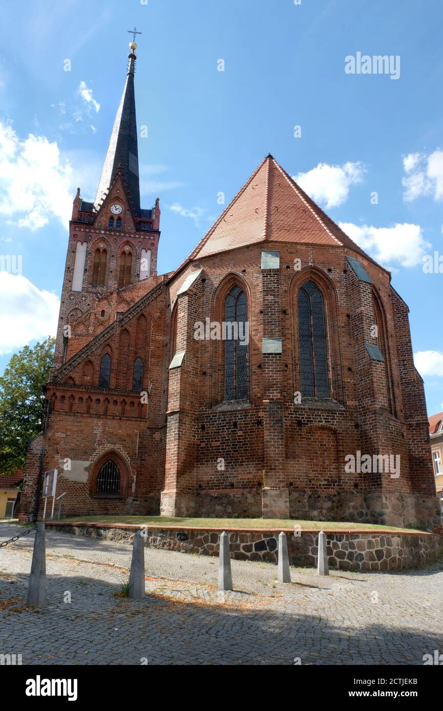 Eglise paroissiale Saint-Nikolai, Bad Freienwalde, Märkisch-Oderland, Brandebourg, Allemagne Banque D'Images