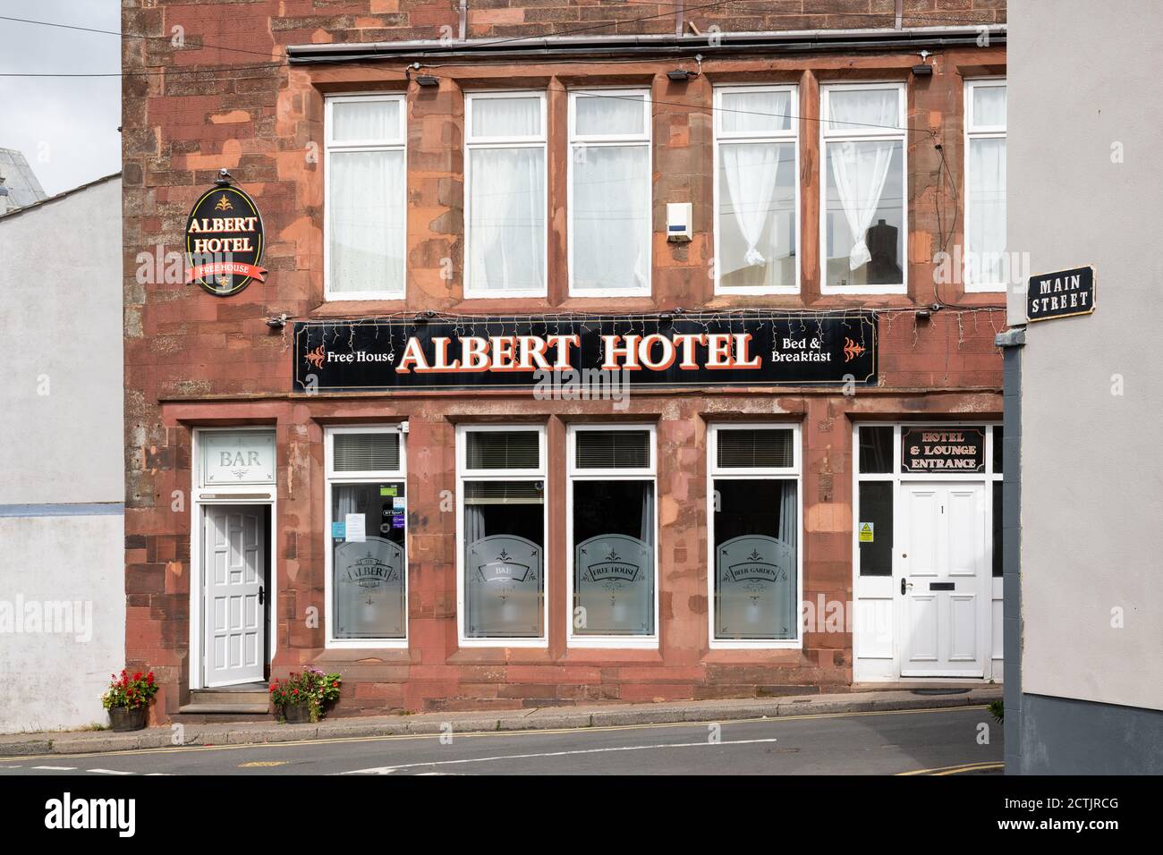 Albert Hotel, St Bees, Cumbria, Angleterre, Royaume-Uni Banque D'Images