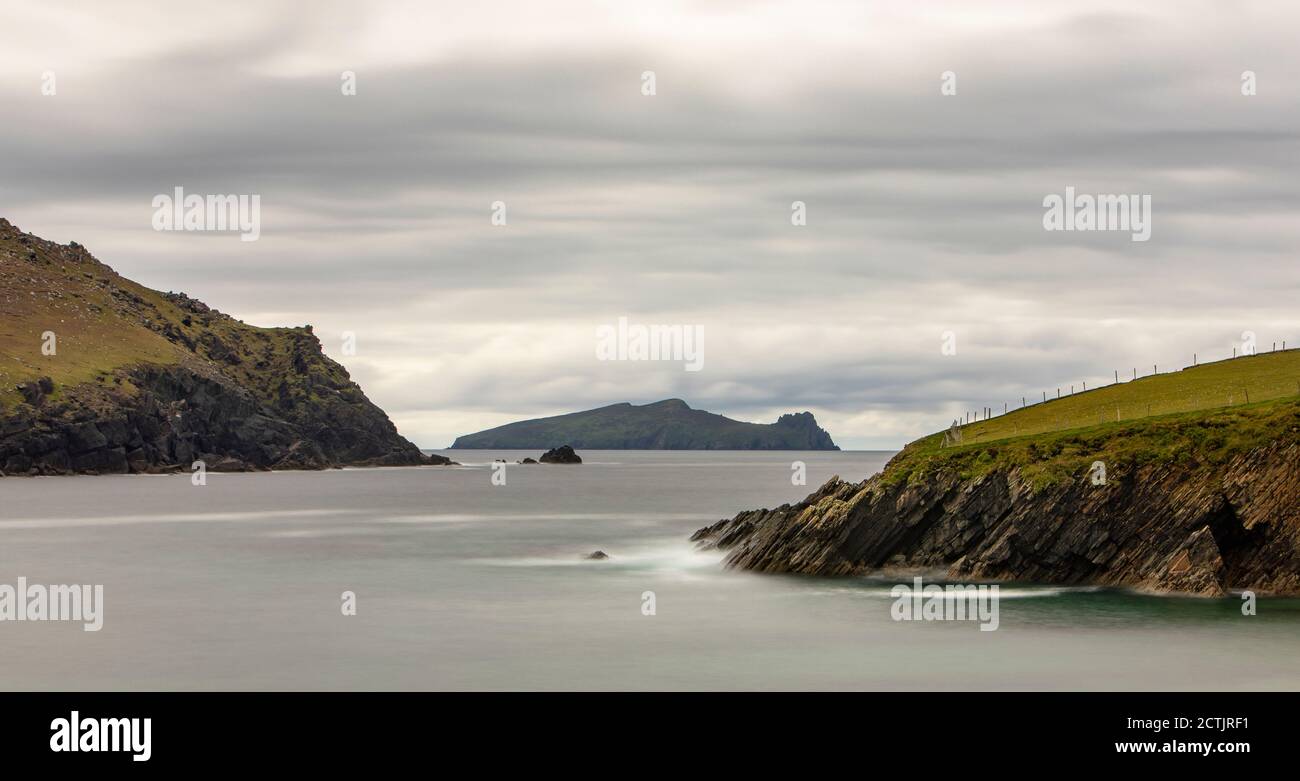 Paysage de la côte de la péninsule de Dingle, comté de Kerry, Irlande Banque D'Images