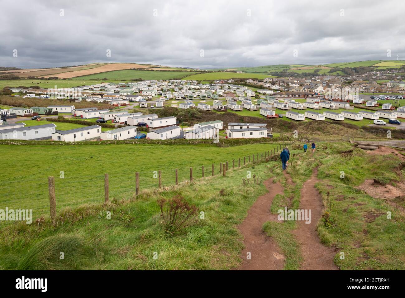 Holiday Park at St Bees - Seacote Park - Cumbria, Angleterre, Royaume-Uni Banque D'Images