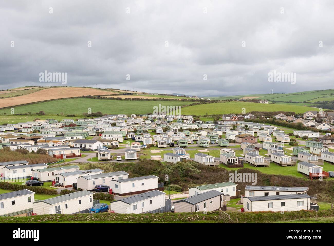 Holiday Park at St Bees - Seacote Park - Cumbria, Angleterre, Royaume-Uni Banque D'Images
