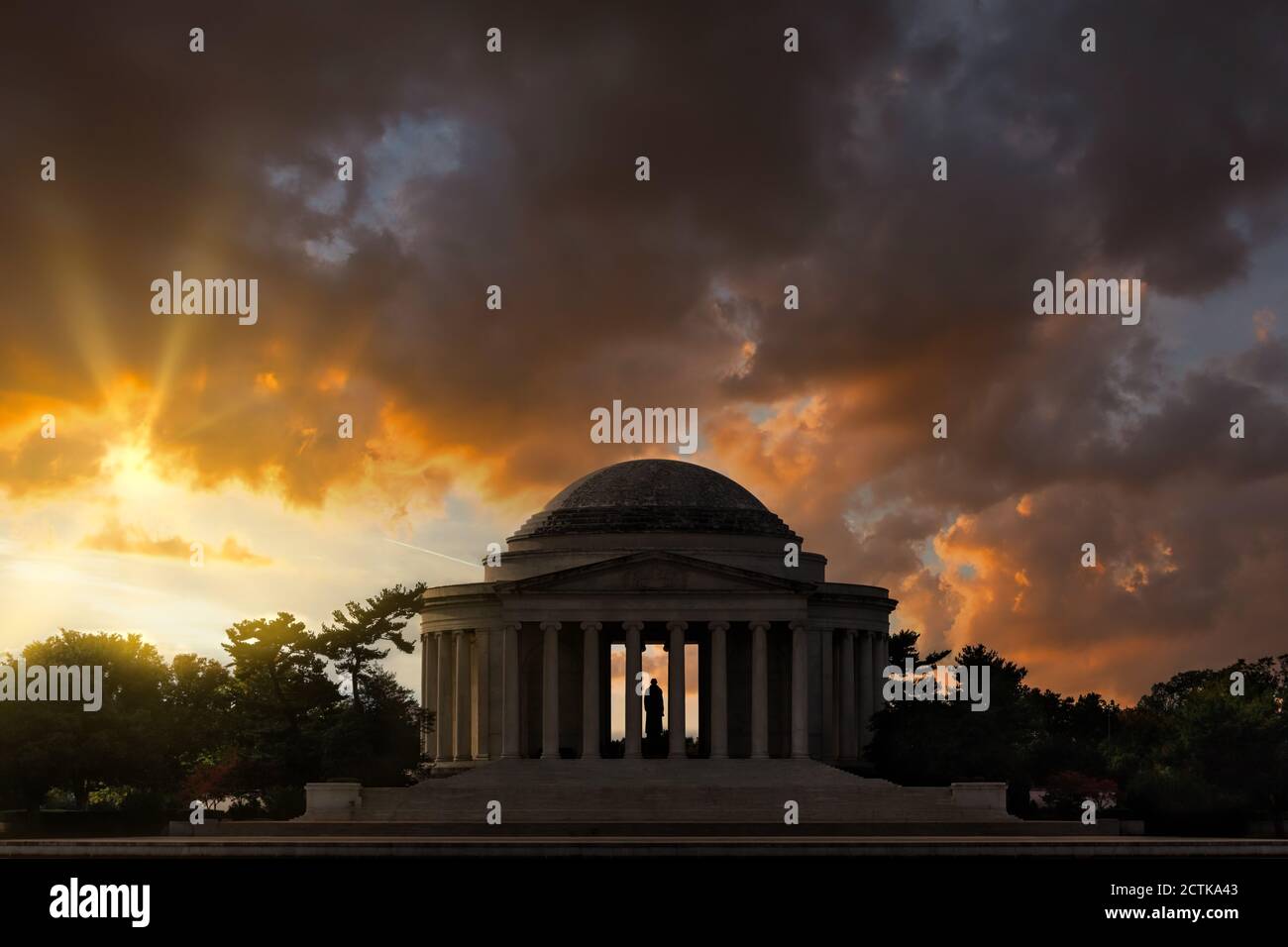 Le Jefferson Memorial à Washington, DC. Banque D'Images