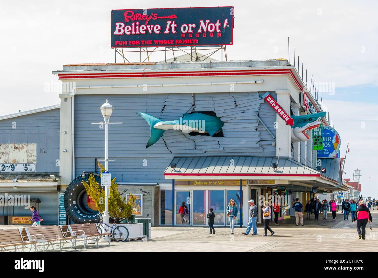 Ocean City, Maryland, début du printemps, Ripley's Believe IT or Not! Banque D'Images