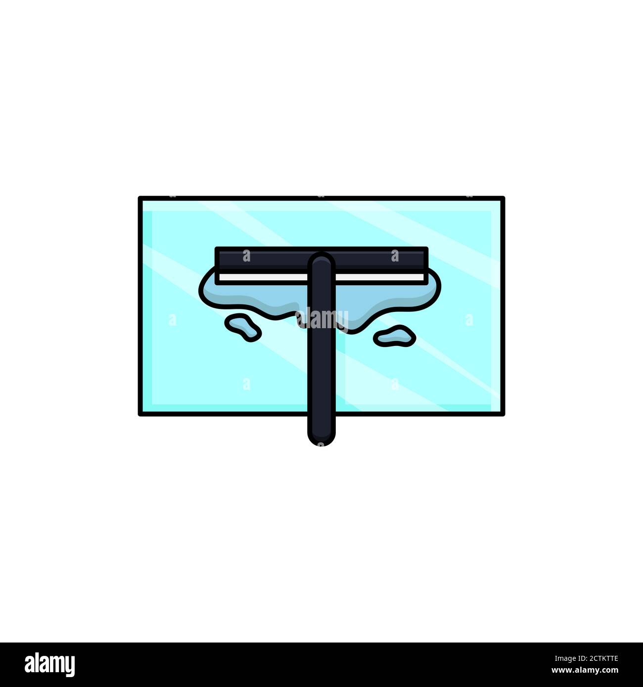 illustration du modèle de dessin vectoriel de nettoyant pour vitres Illustration de Vecteur
