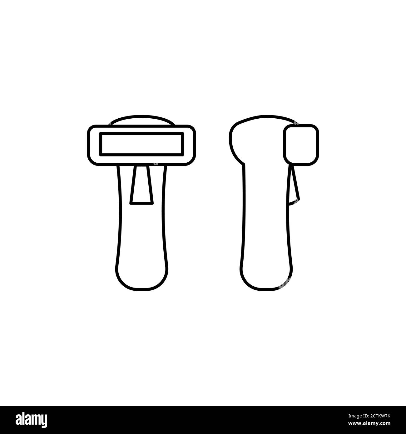 modèle de conception d'icône de thermomètre isolé Illustration de Vecteur