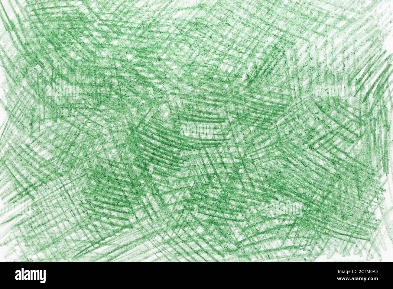 vert couleur abstraite crayon dessin papier texture de fond Banque D'Images