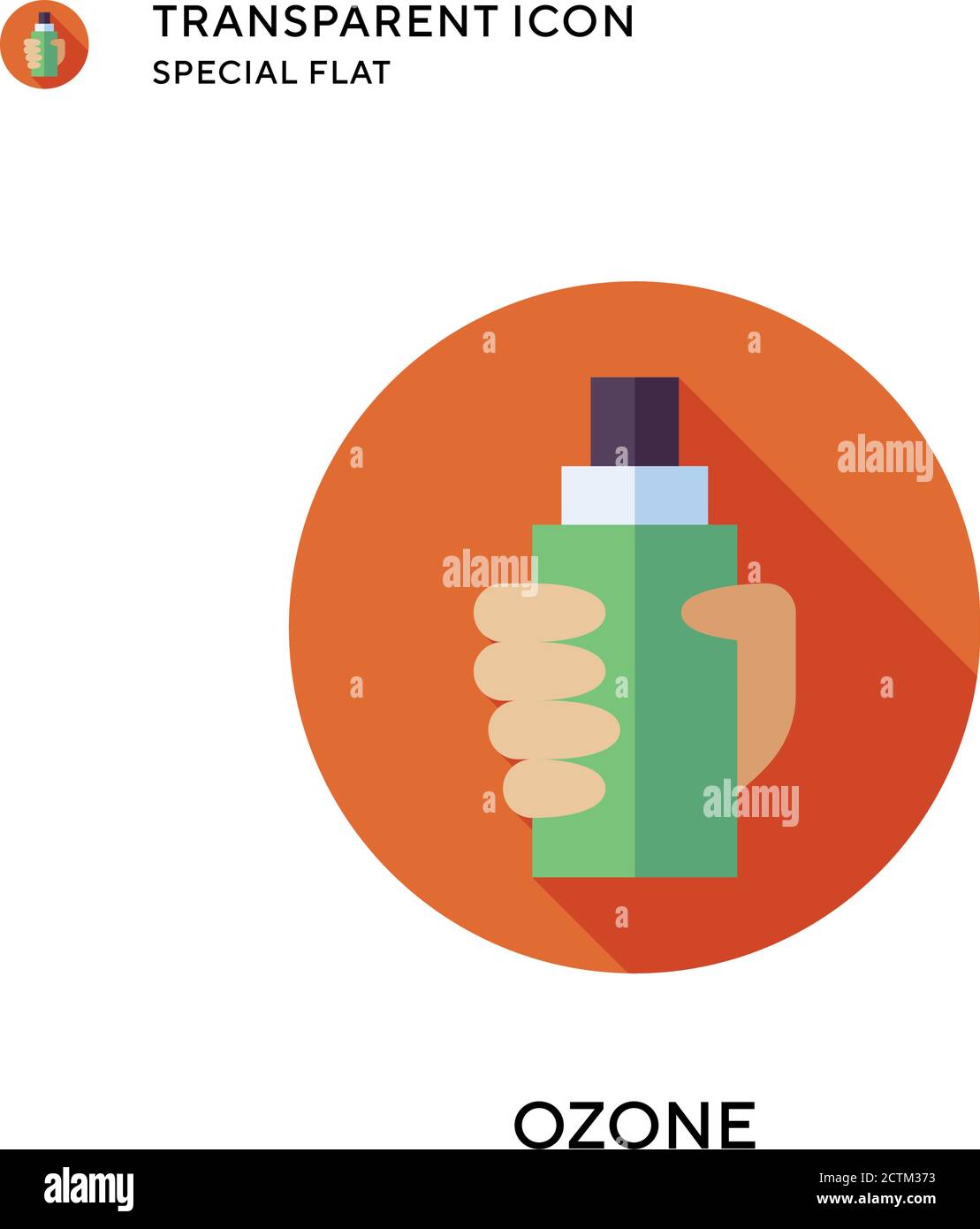 Icône de vecteur d'ozone. Illustration de style plat. Vecteur EPS 10. Illustration de Vecteur