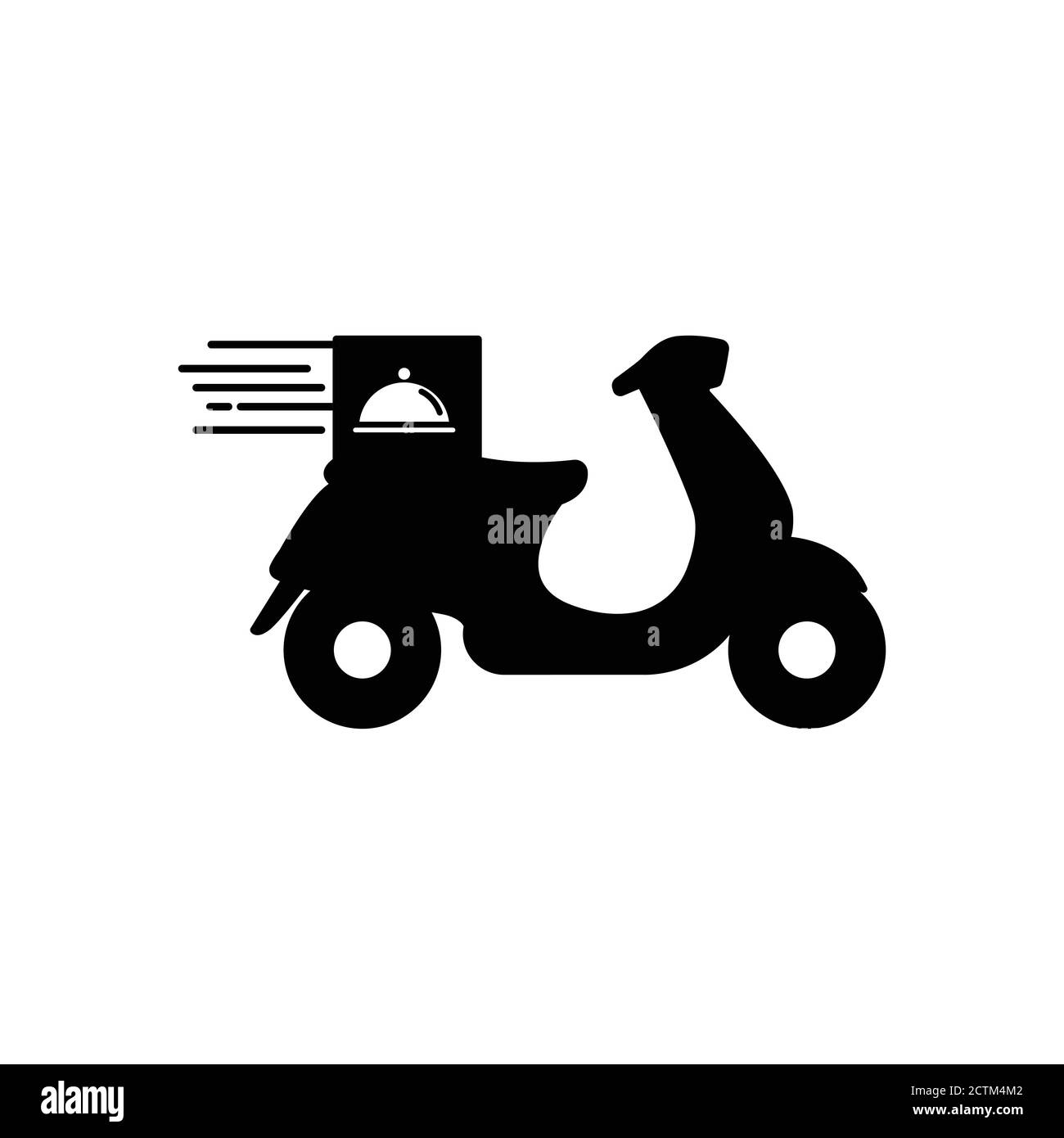 Icône de livraison de moto, illustration vectorielle. Vecteur de modèle de conception Illustration de Vecteur