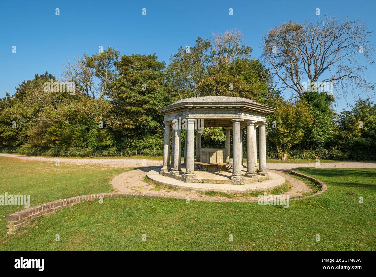 Inglis Memorial, un monument sur Colley Hill dans l'AONB de Surrey Hills et North Downs, au Royaume-Uni, le jour ensoleillé de septembre Banque D'Images