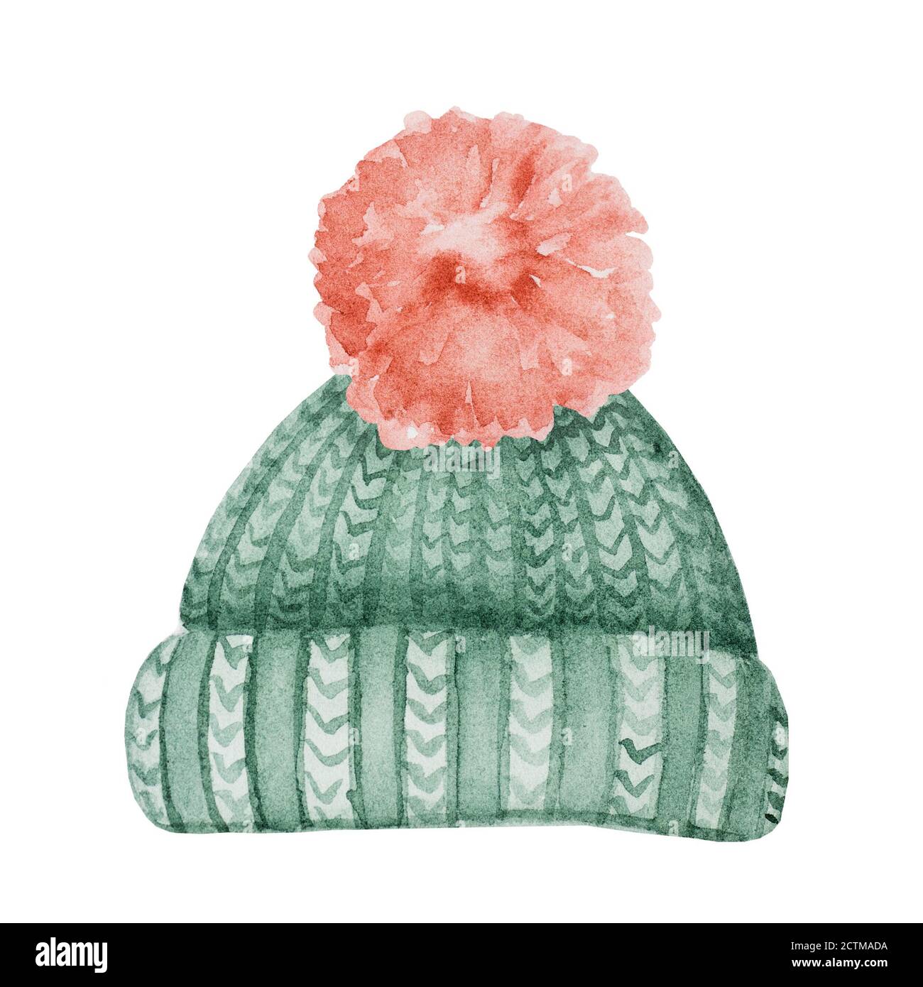 Dessin de vêtements et d'objets d'hiver. Belle carte Banque D'Images