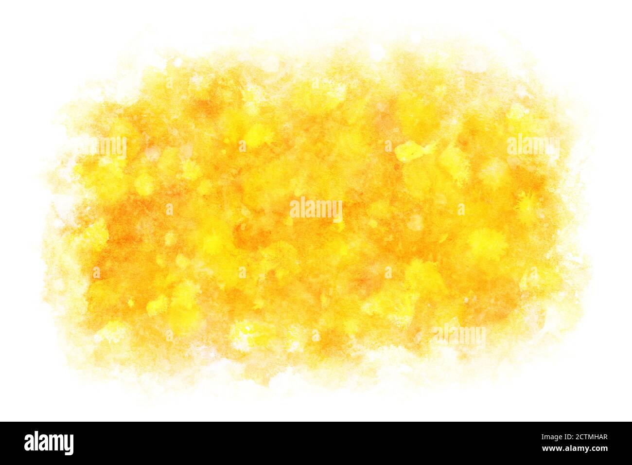 pastel couleur jaune automne abstrait sur la main de couleur d'eau de grunge naturelle peinture de l'arrière-plan Banque D'Images