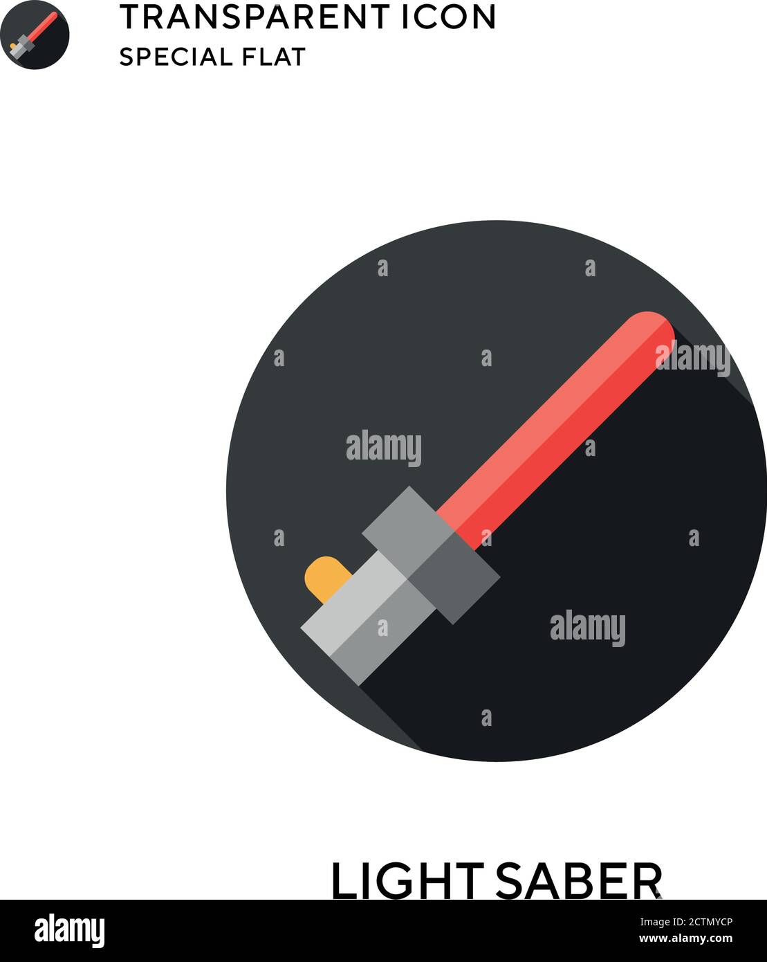 Icône Sabre Light Vector. Illustration de style plat. Vecteur EPS 10. Illustration de Vecteur