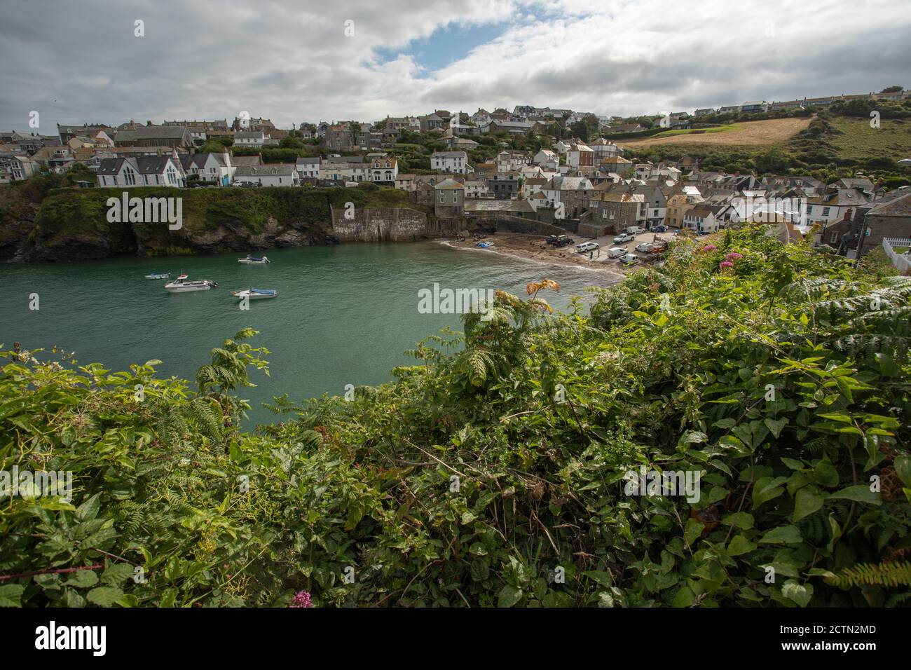 Port Isaac, Cornwall, Angleterre, août Banque D'Images