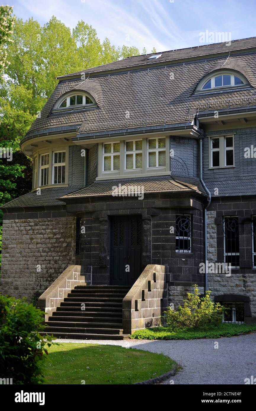 Hagen, Haus Hohenhof, 1906 bis 1908 nach Entwürfen von Henry van de Velde für Karl Ernst Osthaus erbaut Banque D'Images