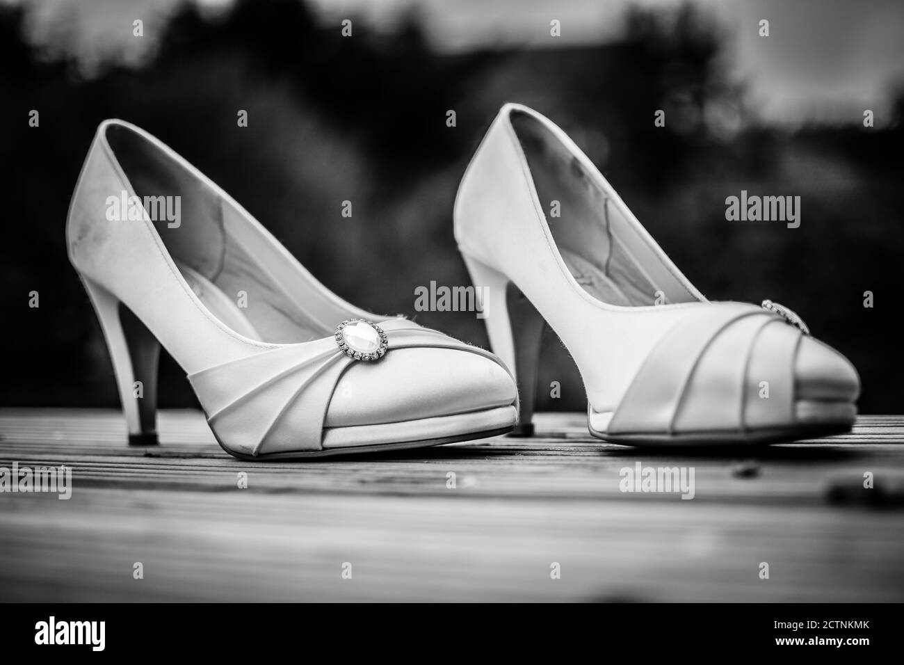 Belles chaussures de mariage Banque D'Images