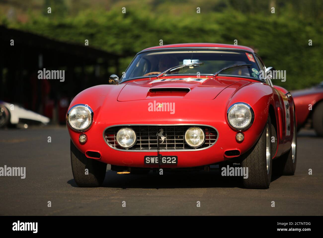 Une Ferrari 250 SWB rouge. Banque D'Images