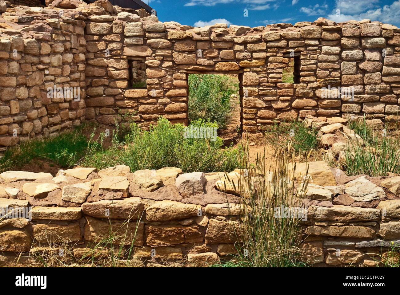 Lowry Pueblo, ruines Anasazi à Canyons of the Ancients National Monument, Colorado, USA Banque D'Images
