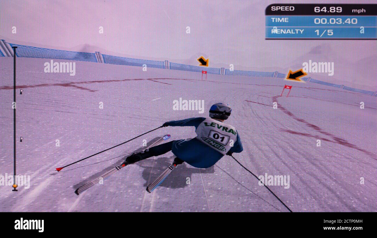 Ski alpin de Bode Miller - Sony PlayStation 2 PS2 - Usage éditorial uniquement Banque D'Images