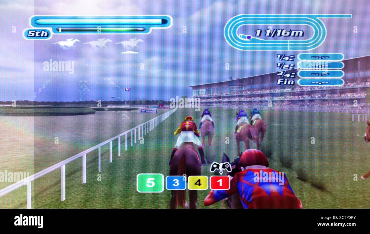 Coupe des éleveurs - Championnats du monde de Thoroughbred - Sony PlayStation 2 PS2 - usage éditorial uniquement Banque D'Images