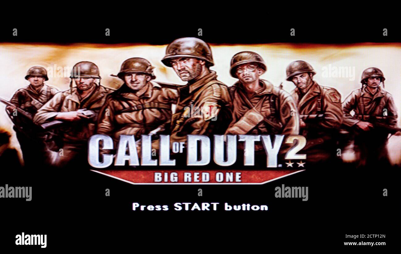 Call of Duty Big Red One - Sony PlayStation 2 PS2 - usage éditorial uniquement Banque D'Images