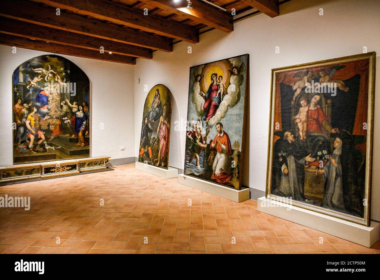 Italie Emilia Romagna Pennabilli - Musée diocésain de Montefeltro - salle Banque D'Images