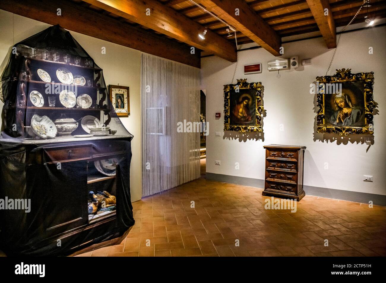 Italie Emilia Romagna Pennabilli - Musée diocésain de Montefeltro - salle Banque D'Images