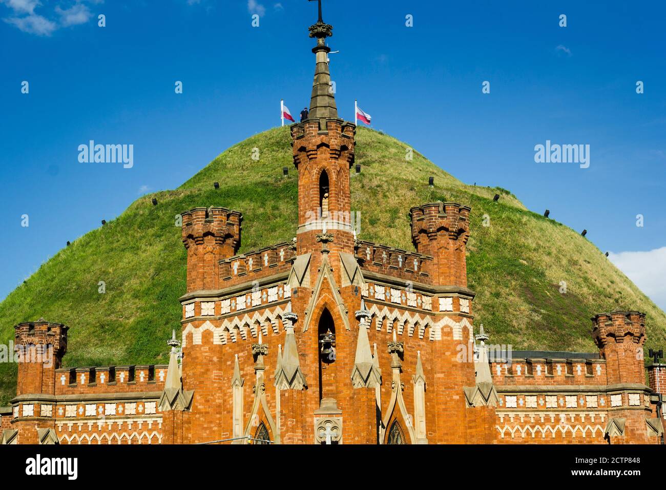 Kościuszko Mound, Crakow, Pologne Banque D'Images