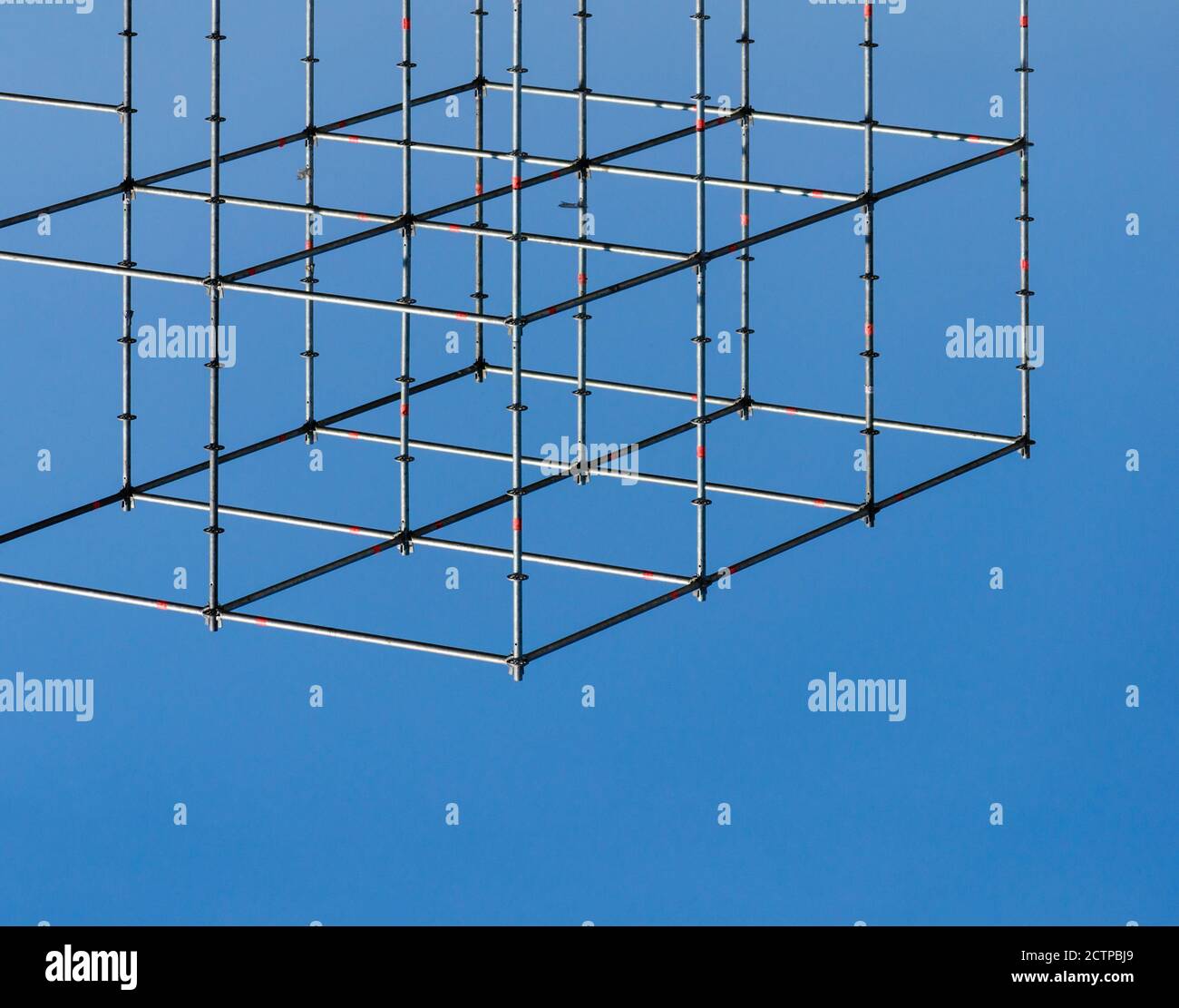 structures de connexion de structure métallique structures d'arrière-plan abstraites Banque D'Images