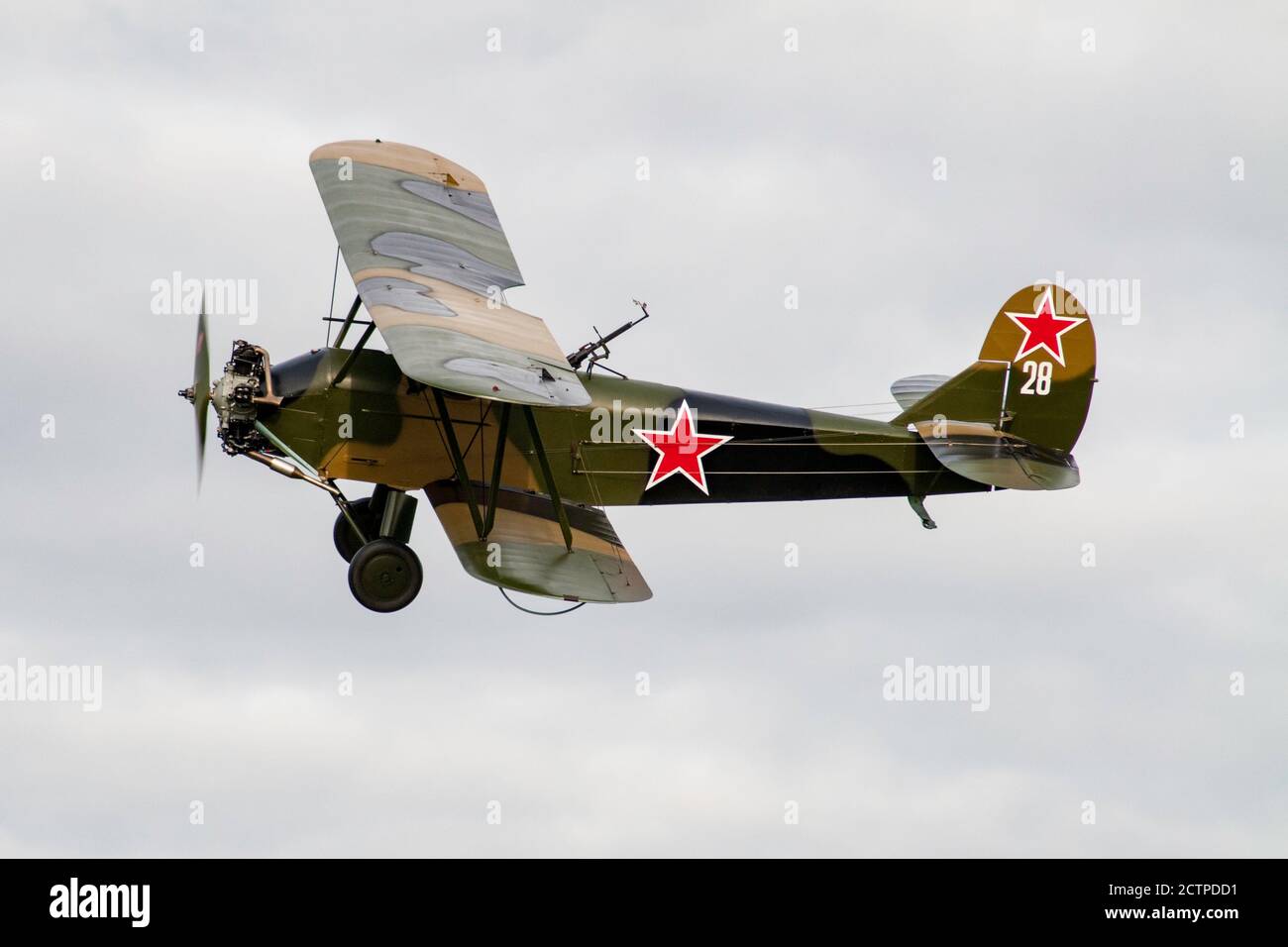 Le Polikarpov po-2, également U-2, pour son uchebnyy initial (formation), a servi d'avion d'instruction de vol soviétique à usage général. Banque D'Images