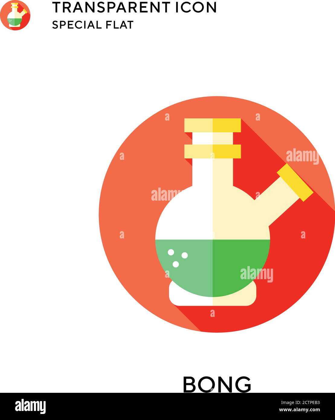 Icône de vecteur Bong. Illustration de style plat. Vecteur EPS 10. Illustration de Vecteur