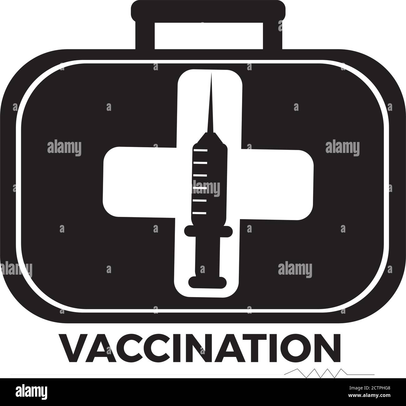 Affiche médicale de vaccination. Injection d'immunisation - illustration du vecteur Illustration de Vecteur