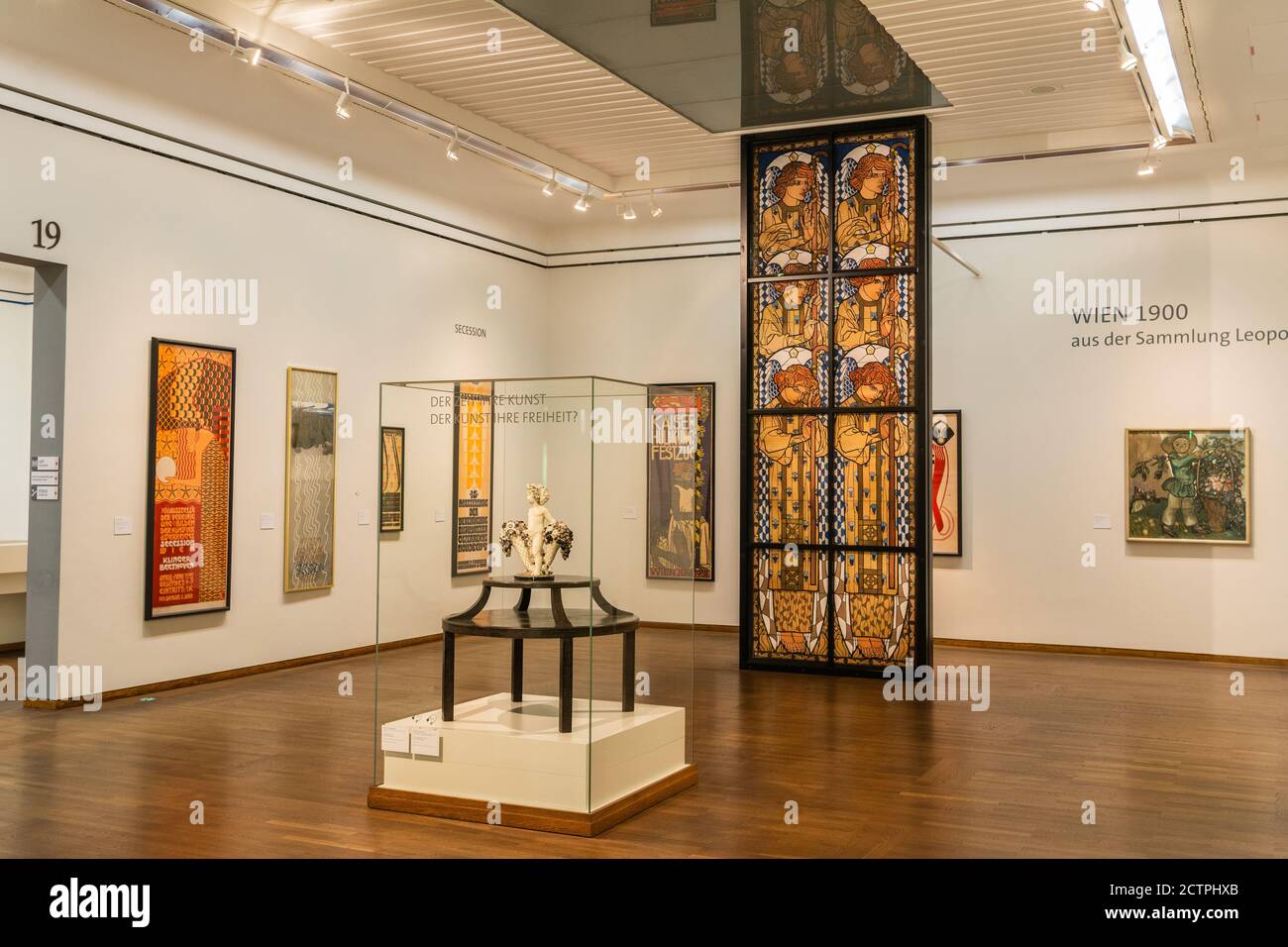 Vienne, Autriche – 3 juin 2017. Vue sur l'intérieur du musée Leopold de Vienne, avec des œuvres d'art. Banque D'Images