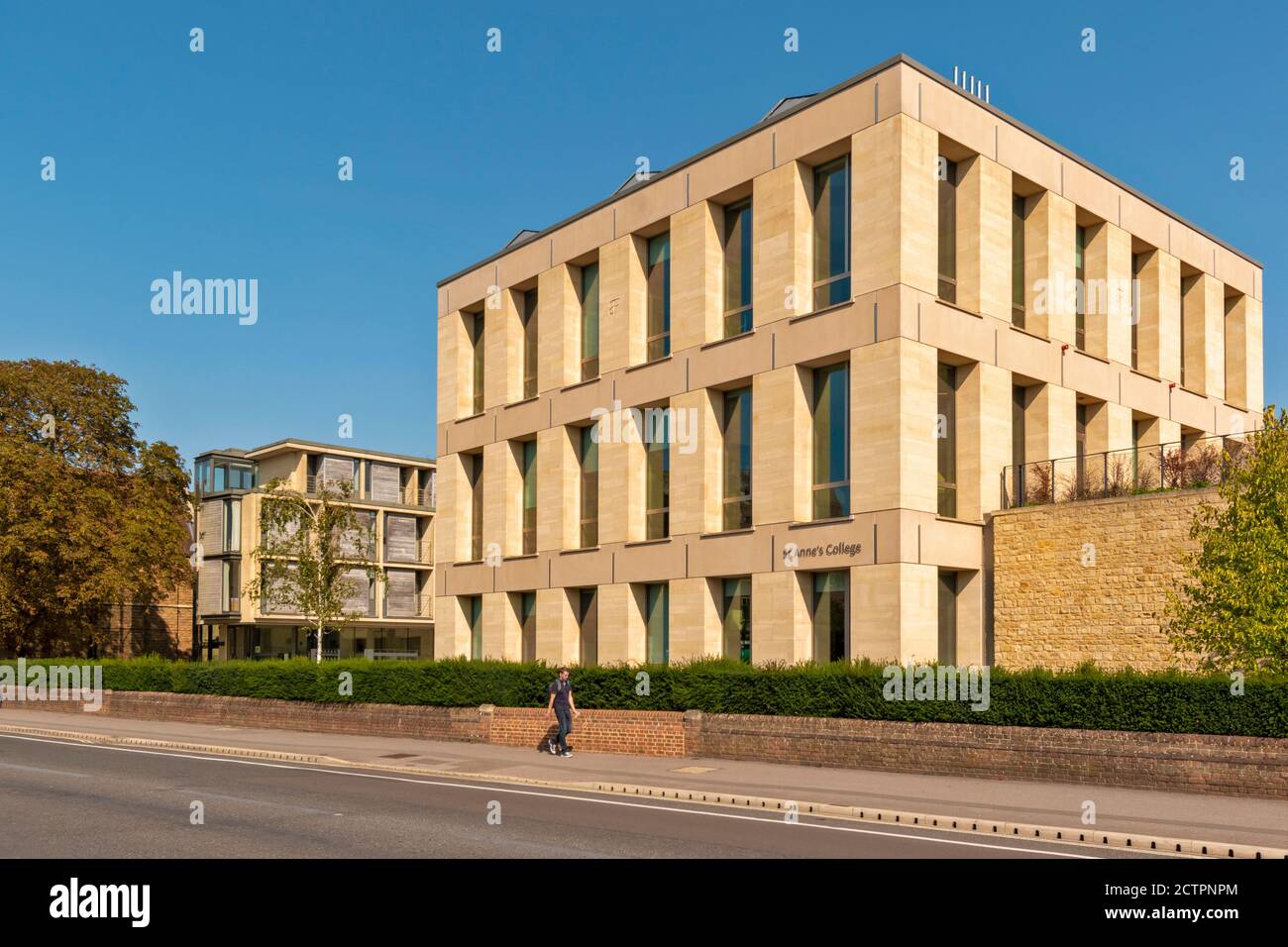 OXFORD CITY ANGLETERRE WOODSTOCK ROAD ST. COLLÈGE ANNES Banque D'Images