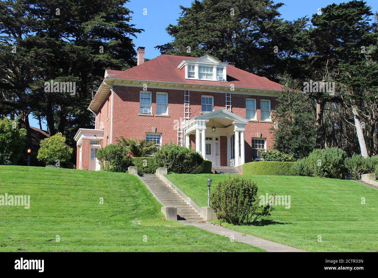 General's Residence, fort Winfield Scott, Presidio, San Francisco, Californie Banque D'Images