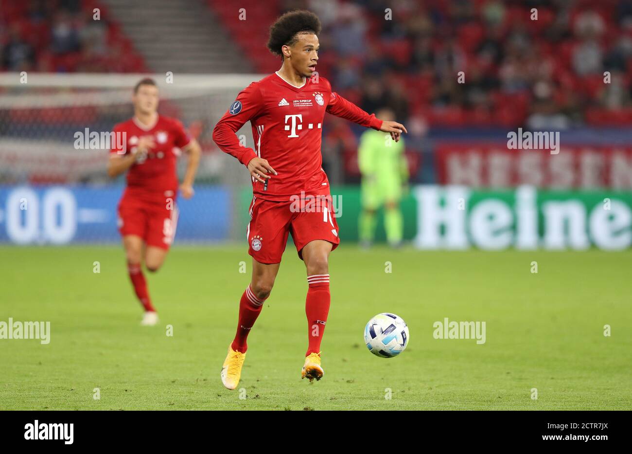 Budapest, Ungarn. 24 septembre 2020. Firo: 24.09.2020 Fuvuball, football UEFA Super Cup 2020 FCB FC Bayern Mvºnchen Muenchen - Sevilla FC action individuelle, Leroy Sane | usage dans le monde crédit: dpa/Alay Live News Banque D'Images