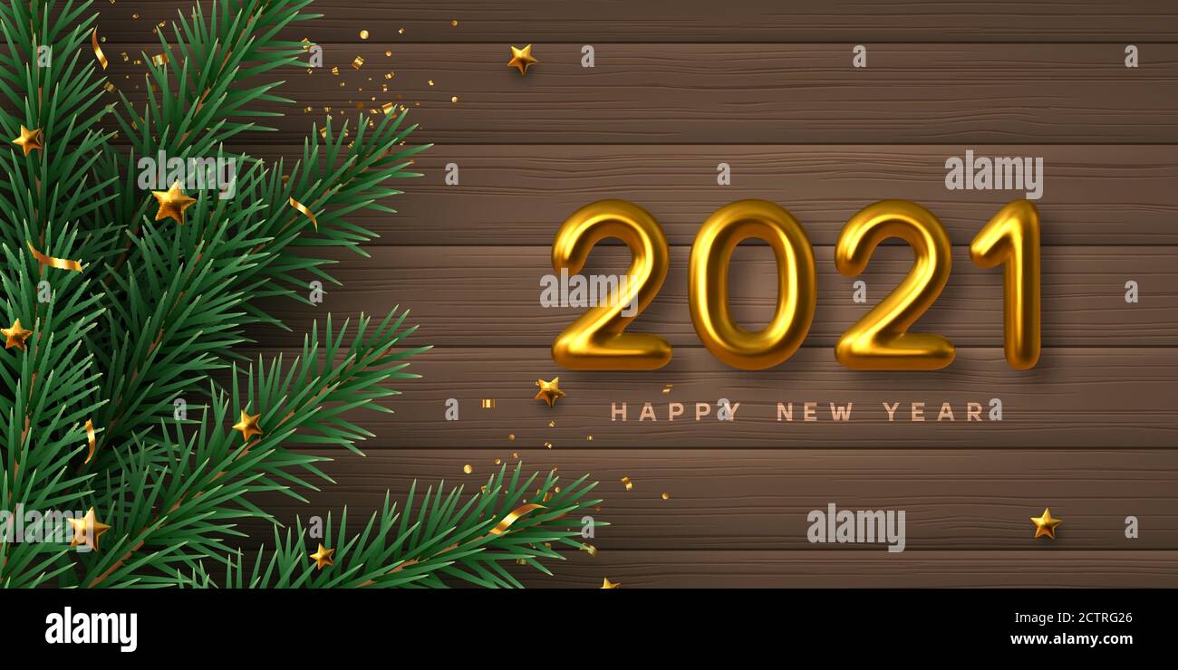 2021 panneau du nouvel an. Illustration de Vecteur