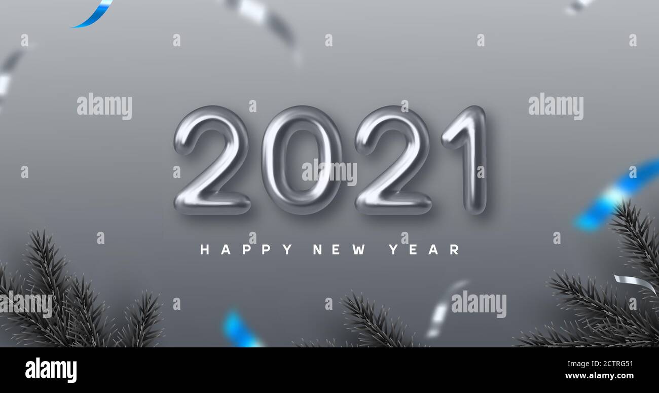 2021 bannière bonne année. Illustration de Vecteur