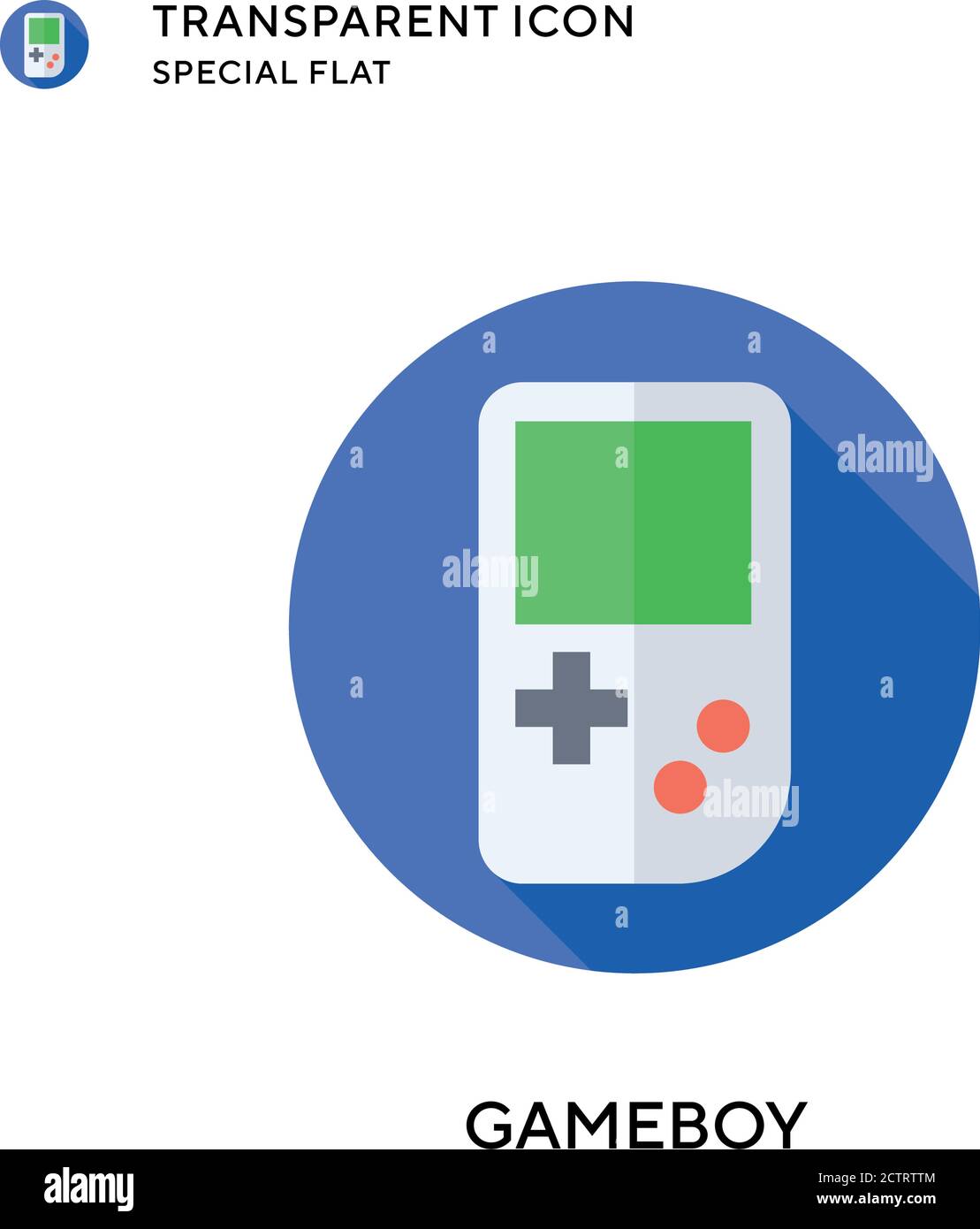 Icône de vecteur Gameboy. Illustration de style plat. Vecteur EPS 10. Illustration de Vecteur