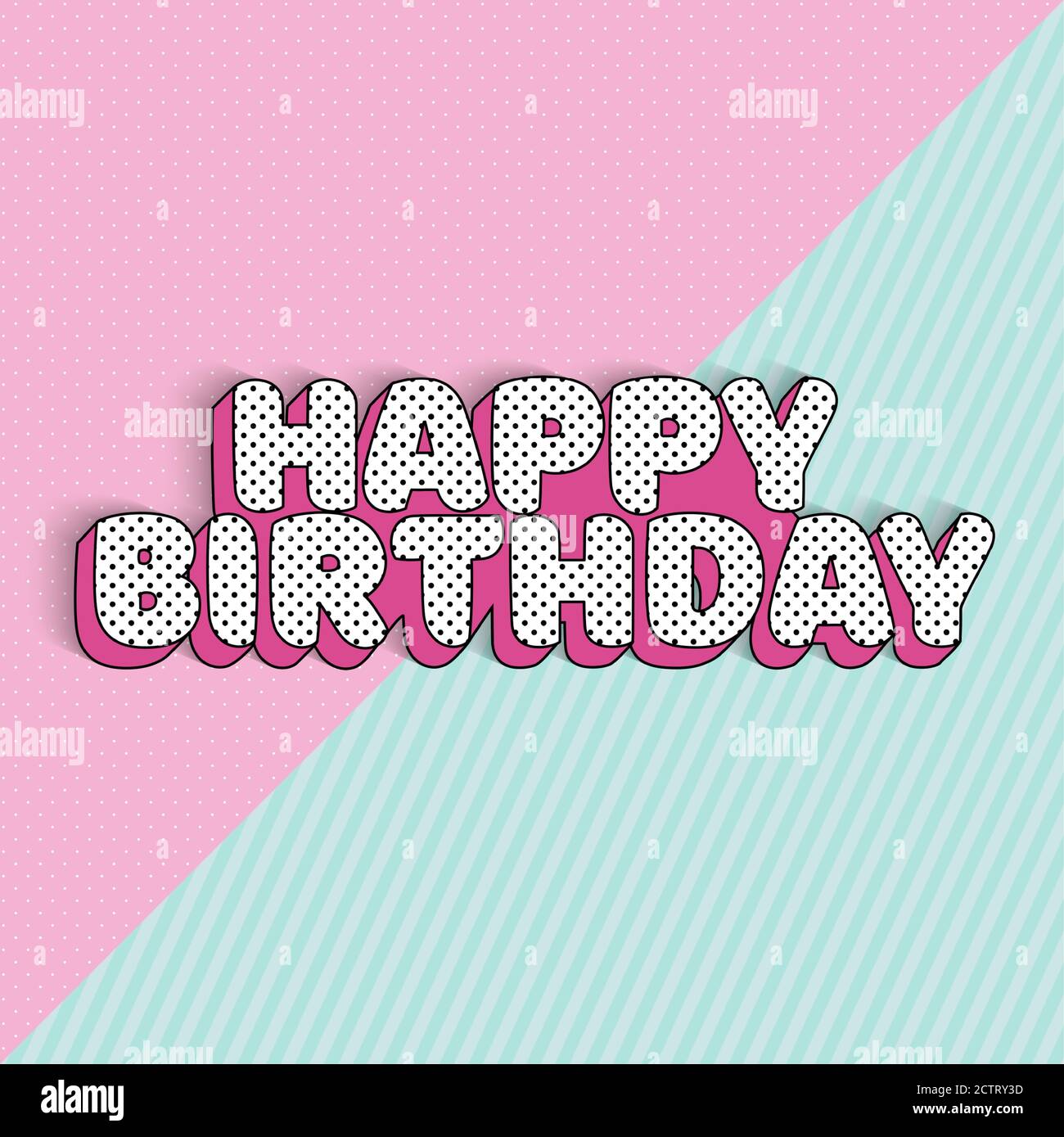 Joyeux Anniversaire Banniere Texte Pour Fille Carte D Invitation De Naissance Illustration Vectorielle Eps10 Image Vectorielle Stock Alamy