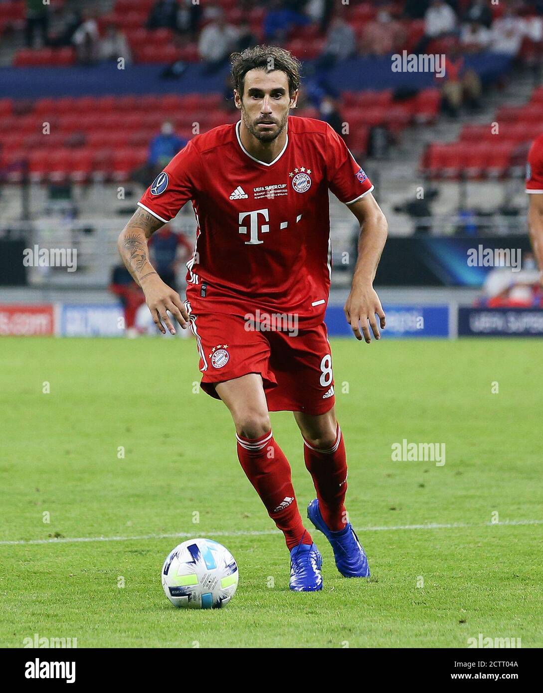 Budapest, Ungarn. 21 septembre 2020. Firo: 24.09.2020 football, UEFA Super Cup 2020 FC Bayern Munich Muenchen - Sevilla FC 2: 1 NV FCB Javi Martínez, Martinez, action individuelle, | usage dans le monde crédit: dpa/Alay Live News Banque D'Images