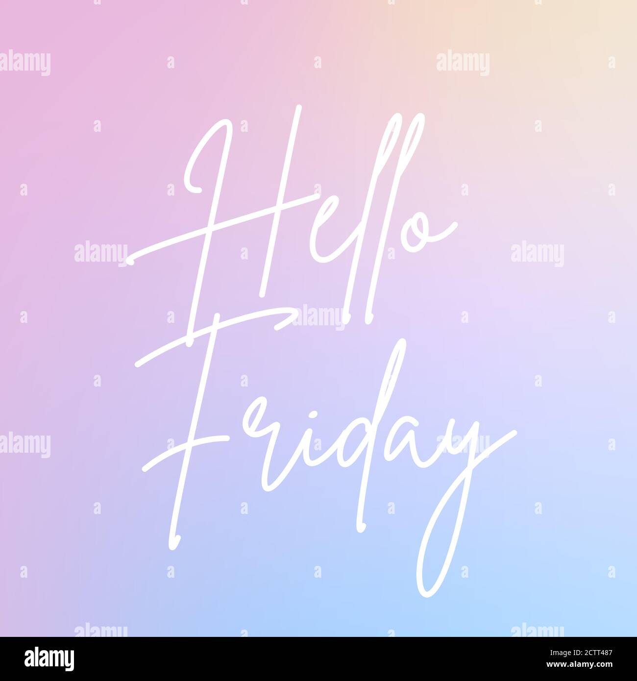 Citation Inspirante Avec Le Texte Bonjour Vendredi Message Ou Carte Concept D Inspiration Expression Positive Affiche Carte Banniere De Conception Liee Au Weeke Photo Stock Alamy