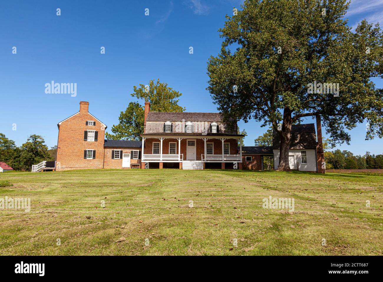 Charles County, MD, Etats-Unis 09/19/2020: SITE historique national DES ETATS-UNIS à l'emplacement de la ferme de l'époque coloniale (Haberdeventure) de Thomas Stone, un de t Banque D'Images