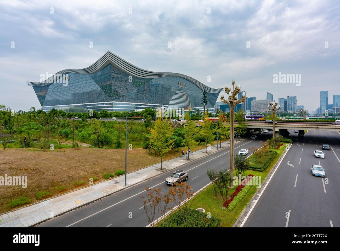 Plus grand bâtiment du monde à Chengdu, en Chine Banque D'Images