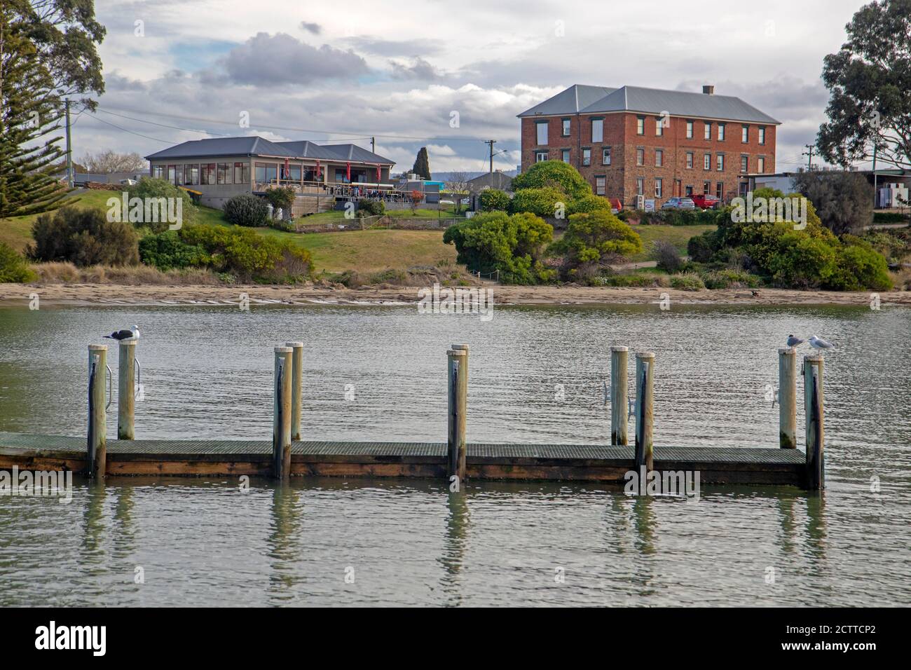 Jetée de Swansea, Tasmanie Banque D'Images