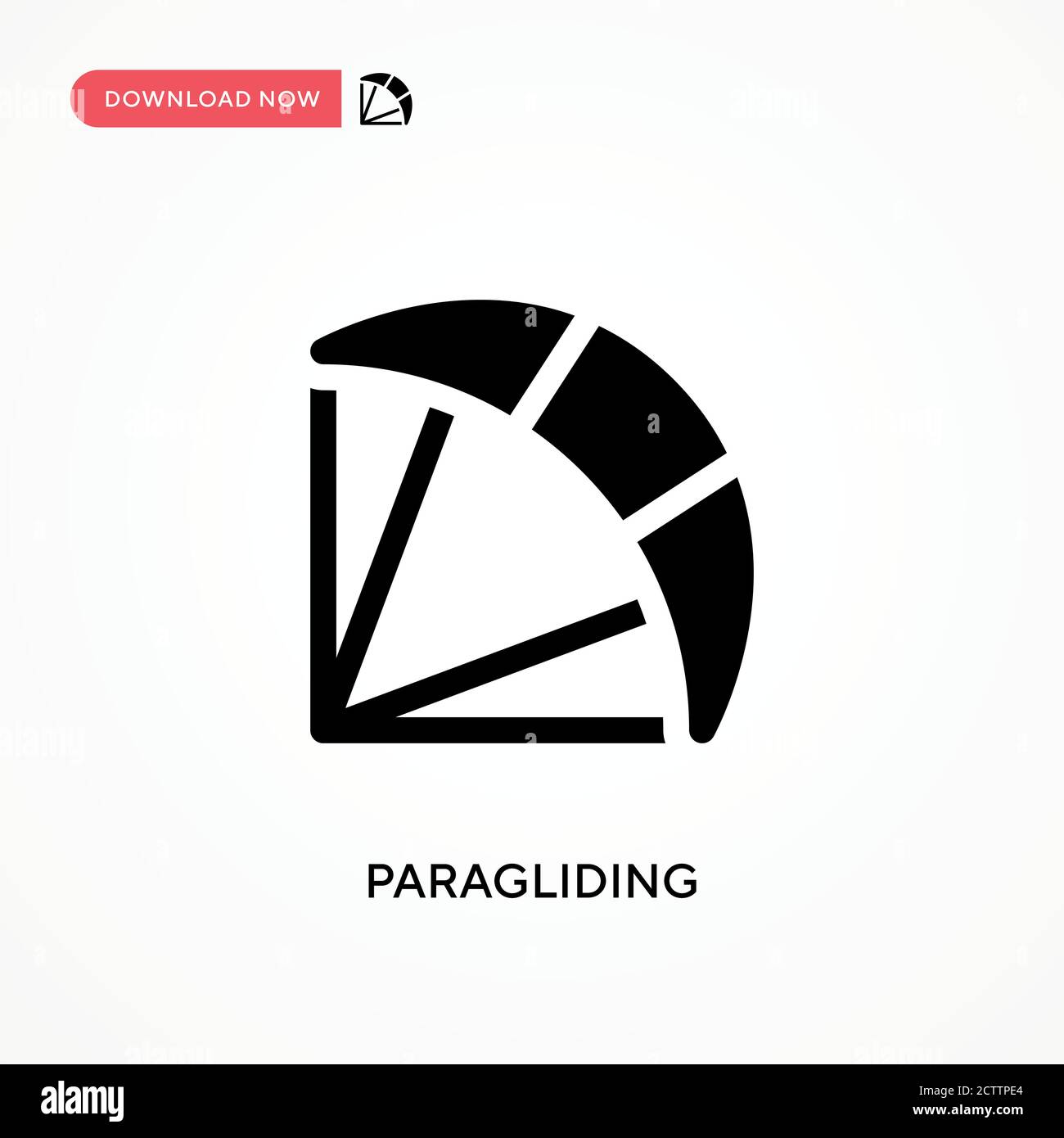 Icône de vecteur de parapente. . Illustration moderne et simple à vecteur plat pour site Web ou application mobile Illustration de Vecteur