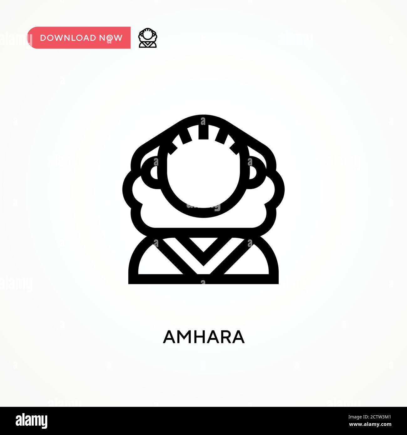Icône de vecteur Amhara. . Illustration moderne et simple à vecteur plat pour site Web ou application mobile Illustration de Vecteur