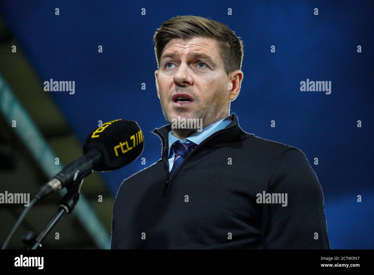 TILBURG, PAYS-BAS - SEPTEMBRE 24 : entraîneur Steven Gerrard du FC Rangers avant le troisième tour de qualification de l'UEFA Europa League entre Willem II et le FC Rangers au stade Koning Willem II, le 24 septembre 2020 à Tilburg, pays-Bas *** Légende locale *** Steven Gerrard du FC Rangers Banque D'Images